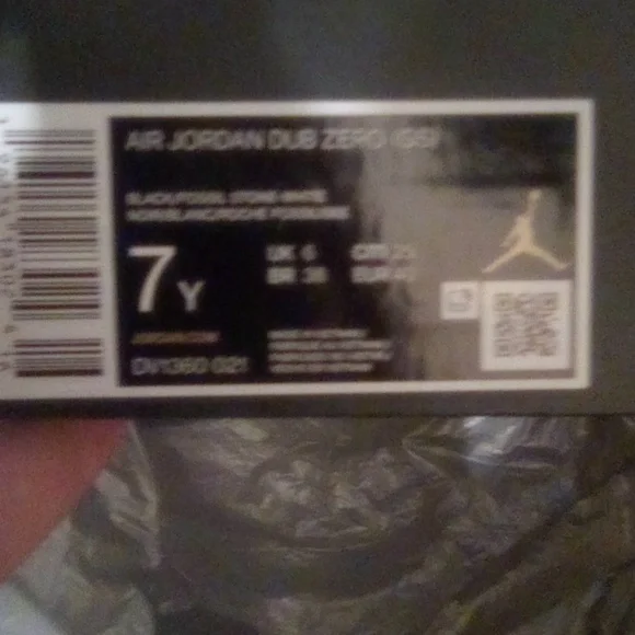 Air Jordan dub zero GS black and cream